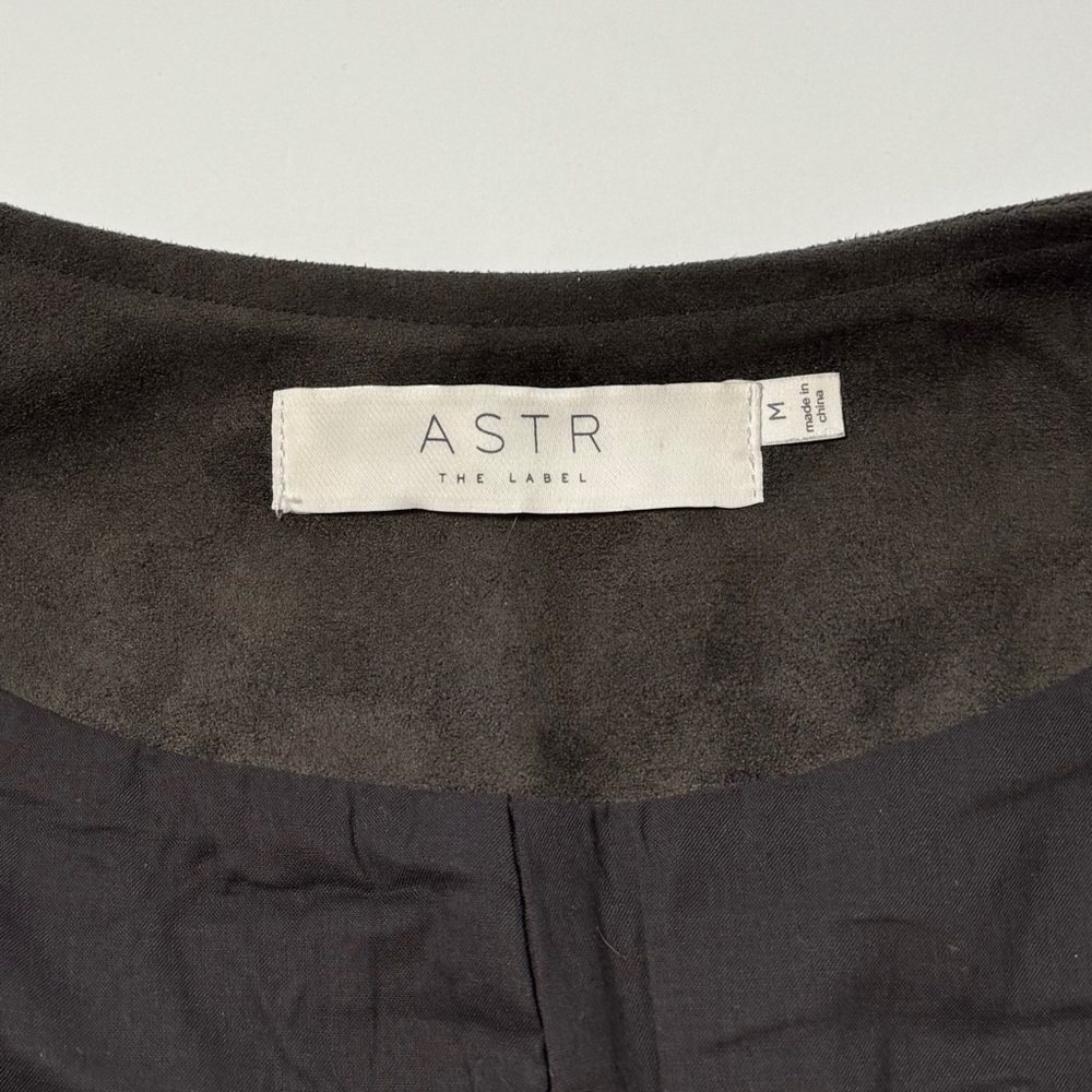 ASTR Faux Suede Moto Vest - Picture 6 of 7